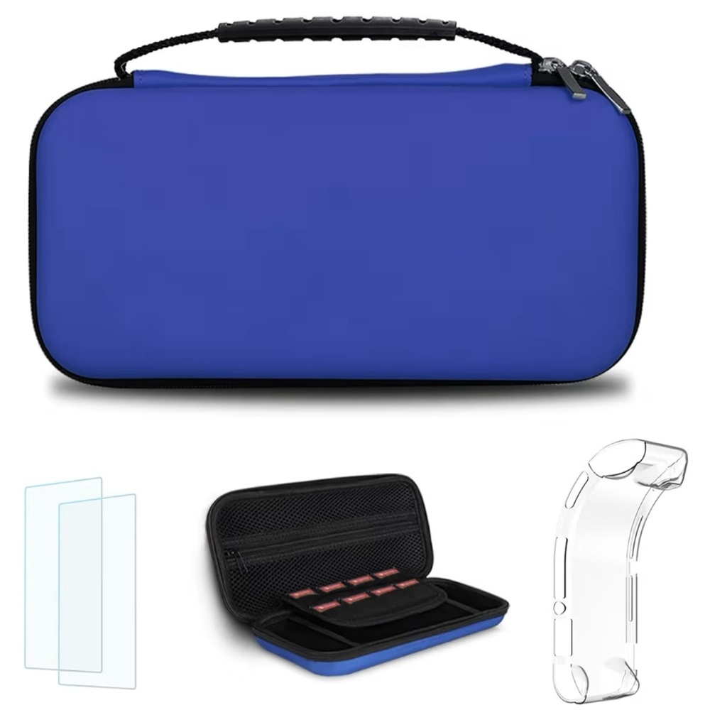 Blue Simpeak Hard Shell Travel Carrying Case for Nintendo Switch Lite